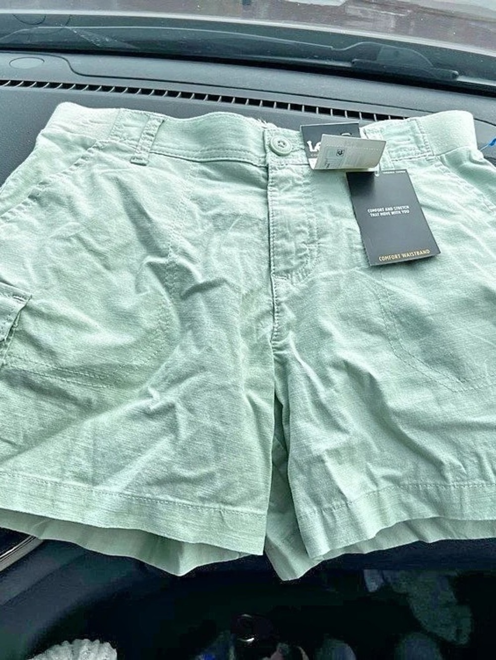 Lee Comfort Waistband 5" Cargo Short Shorts Green Size 4